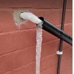 frozen condensate pipe